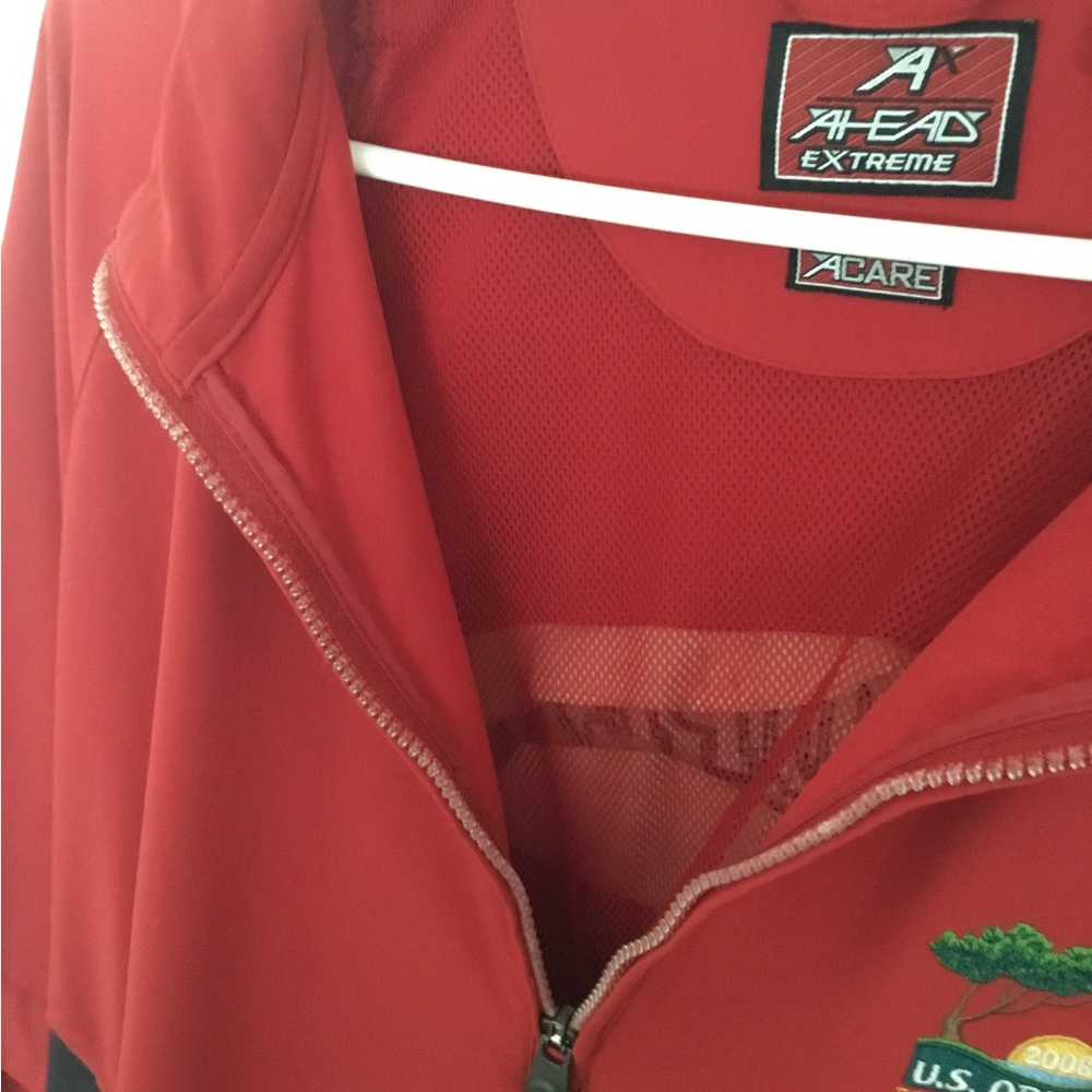Red Us Open Pullover Jacket Size Large - image 5